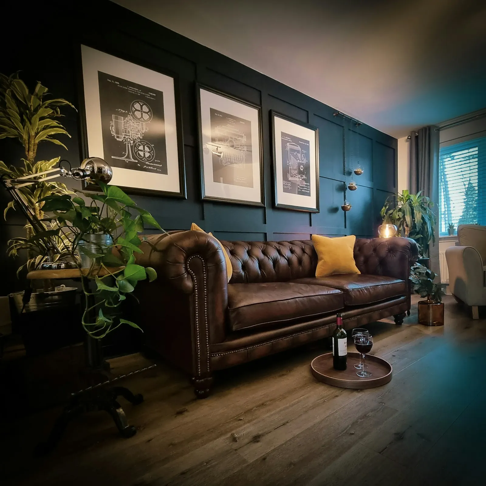 De lounge van het Apex clubhuis